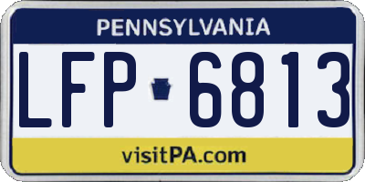 PA license plate LFP6813