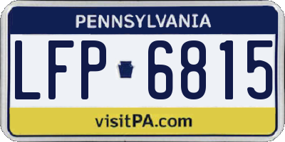 PA license plate LFP6815