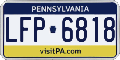 PA license plate LFP6818