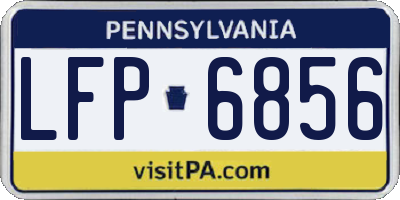 PA license plate LFP6856