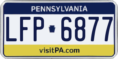 PA license plate LFP6877
