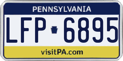 PA license plate LFP6895