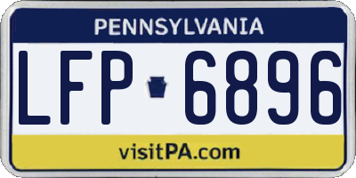 PA license plate LFP6896