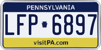 PA license plate LFP6897