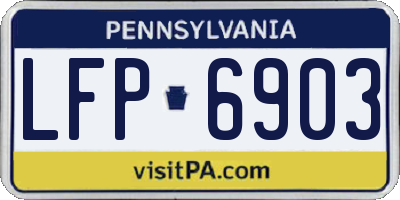 PA license plate LFP6903