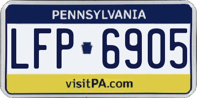 PA license plate LFP6905