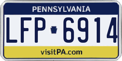 PA license plate LFP6914