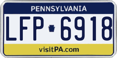 PA license plate LFP6918