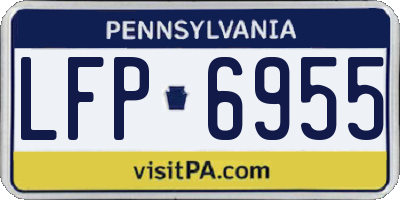 PA license plate LFP6955