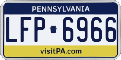 PA license plate LFP6966