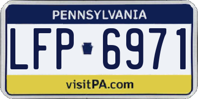 PA license plate LFP6971