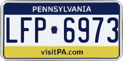 PA license plate LFP6973