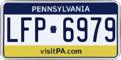 PA license plate LFP6979