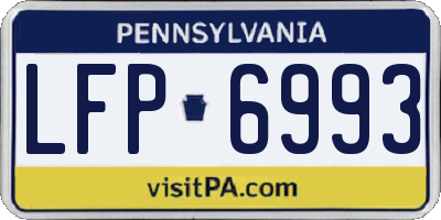 PA license plate LFP6993