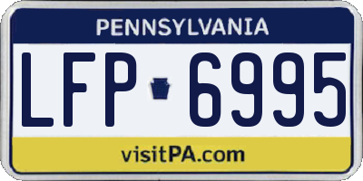 PA license plate LFP6995