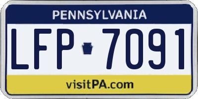 PA license plate LFP7091