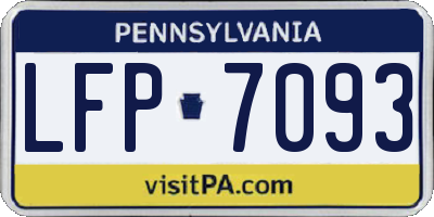PA license plate LFP7093