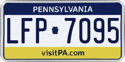 PA license plate LFP7095