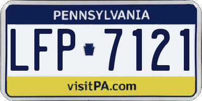 PA license plate LFP7121