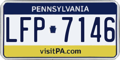 PA license plate LFP7146