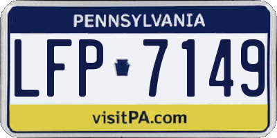PA license plate LFP7149