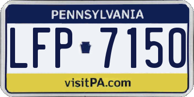 PA license plate LFP7150