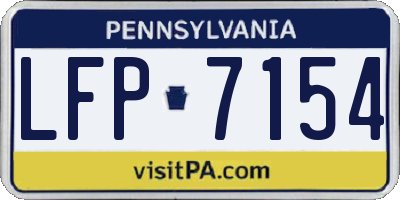 PA license plate LFP7154