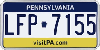 PA license plate LFP7155