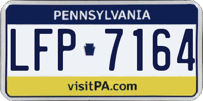 PA license plate LFP7164