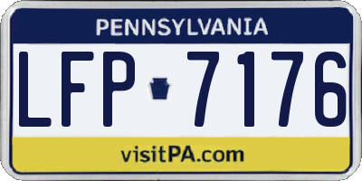 PA license plate LFP7176