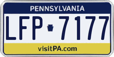 PA license plate LFP7177
