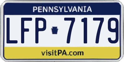 PA license plate LFP7179