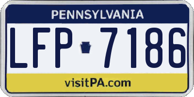 PA license plate LFP7186