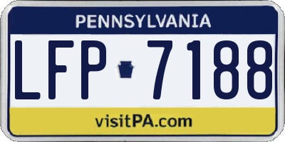 PA license plate LFP7188