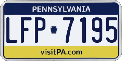 PA license plate LFP7195