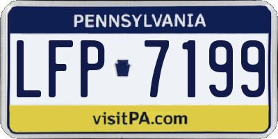 PA license plate LFP7199