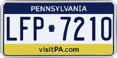PA license plate LFP7210