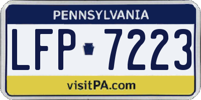 PA license plate LFP7223