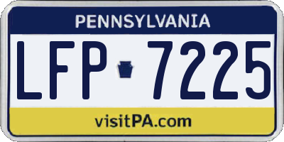 PA license plate LFP7225