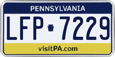 PA license plate LFP7229