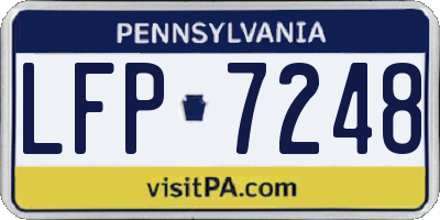 PA license plate LFP7248