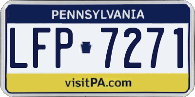 PA license plate LFP7271