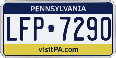 PA license plate LFP7290