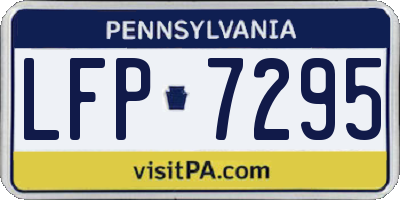 PA license plate LFP7295