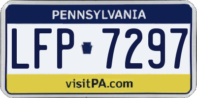 PA license plate LFP7297