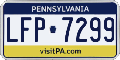 PA license plate LFP7299