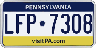 PA license plate LFP7308