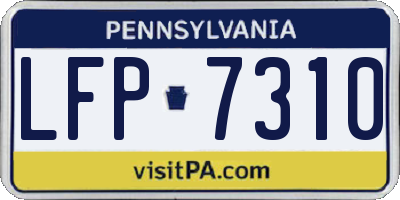 PA license plate LFP7310