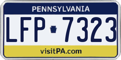 PA license plate LFP7323
