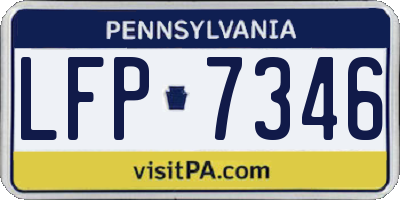 PA license plate LFP7346